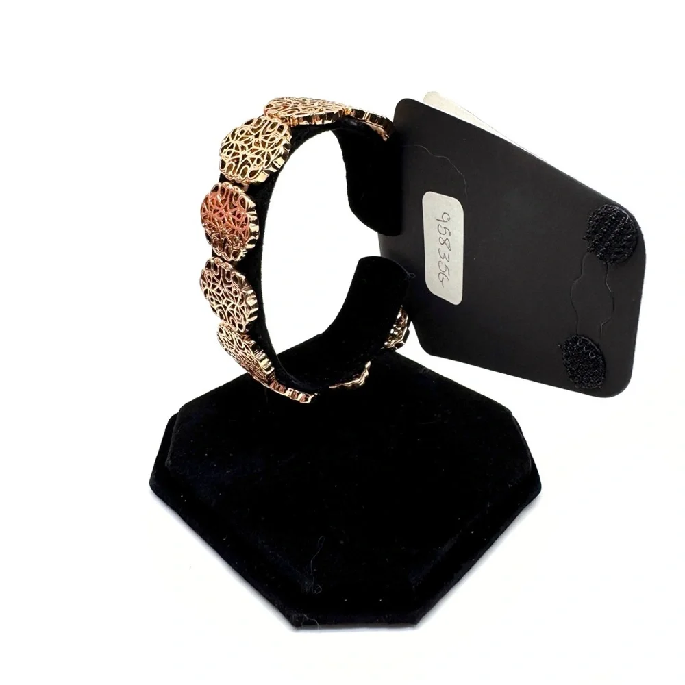 Gennaro Goldtone Filigree Stretch Bracelet